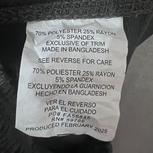 LEG3ND Women's Charcoal Gray Jogger Crop Sweatpants Drawstring Elastic Sz M - Picture 5 of 9